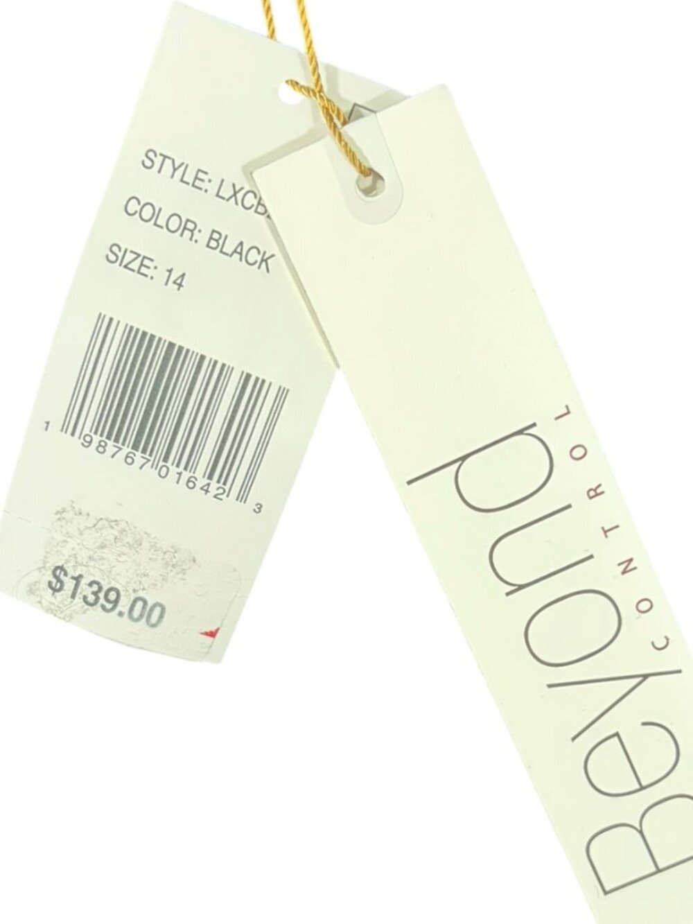Beyond Control Colorblock Tummy Control Grommets Swim Dress Size 14 Black White - Picture 8 of 8